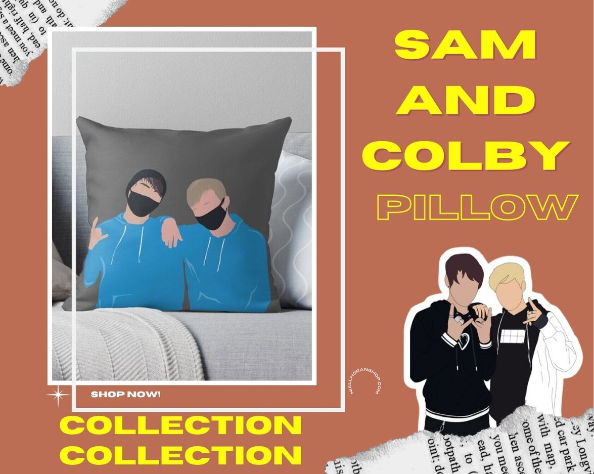 no edit sam and colby pillow - Sam And Colby Merch