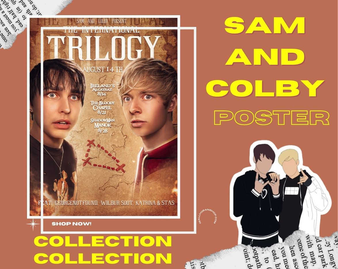 no edit sam and colby poster - Sam And Colby Merch